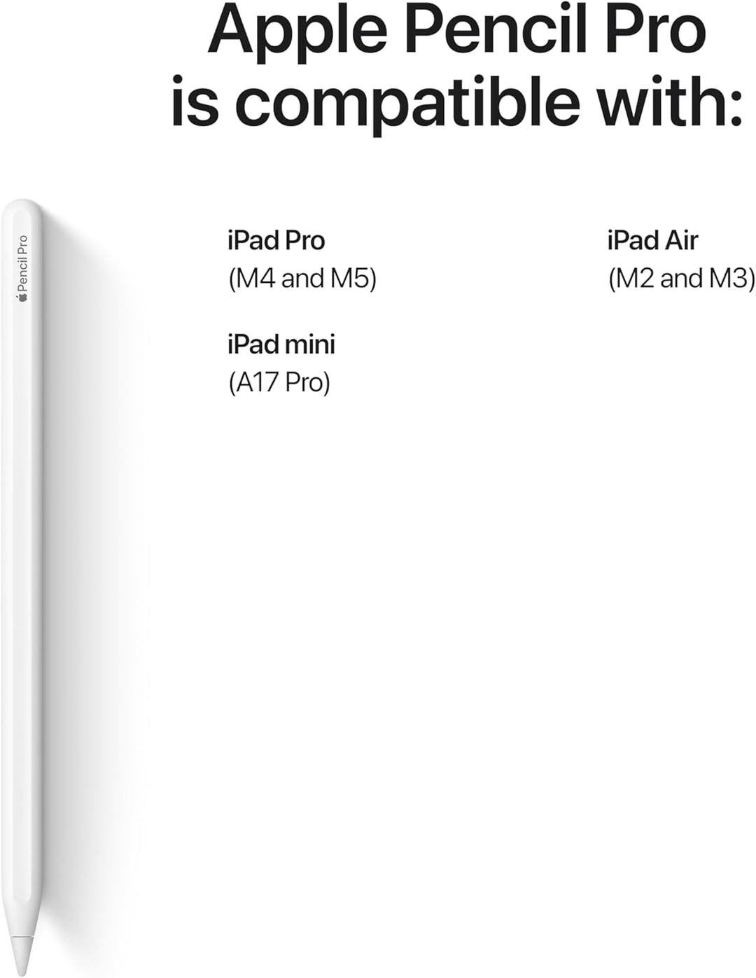 Apple | Pencil Pro for iPad - White | MX2D3AM/A