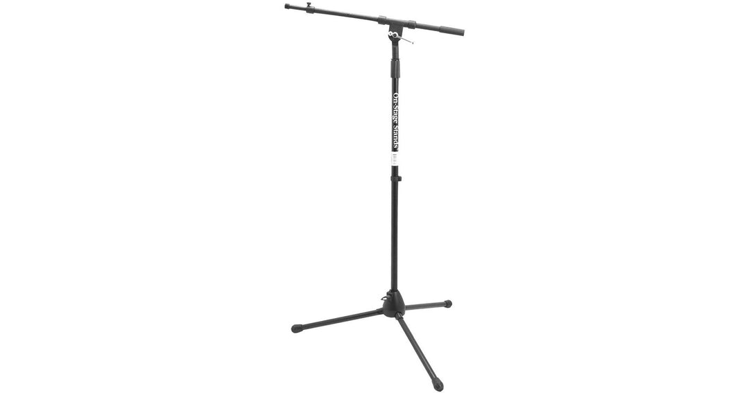 On-Stage | Stands MS7701TB Telescoping Euro Boom Mic Stand - Black | MS7701TB