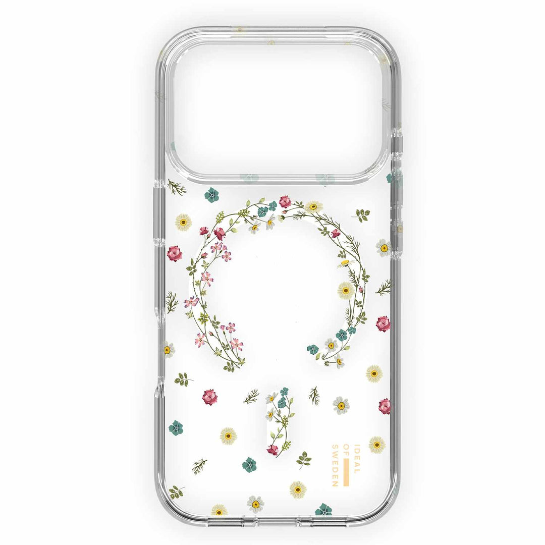 Ideal of Sweden | MagSafe Mid Case Petite for iPhone 17 Pro - Clear Floral | IDCLCMSB-I2561P-507