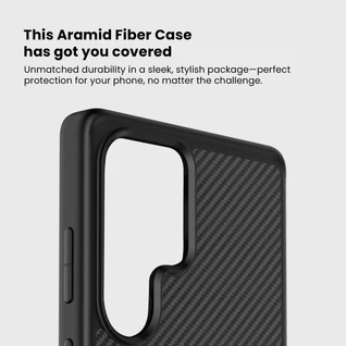 Caseco | Kevlar Case with MagSafe Samsung Galaxy S25 Ultra - Black | C28D8-01