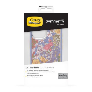 OtterBox | Symmetry w/ MagSafe Series Case iPhone 16 - Purple Wildflowers | 77-96372