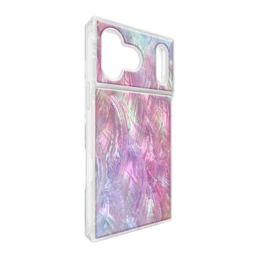 FLAUNT | Square iPhone 17 Pro Max MagSafe Case - Pink Mother of Pearl | FT057270