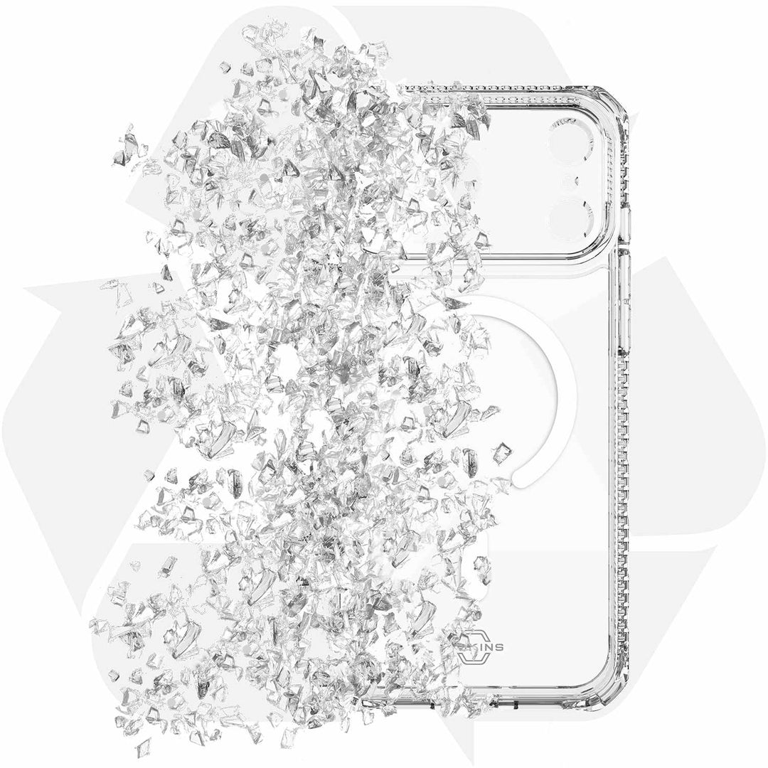ITSKINS | Hybrid_R MagSafe Case iPhone 17 Pro - Clear | AP7XHMACRTRSP