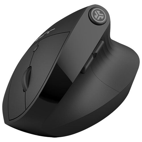 JLab | JBuds Ergonomic Vertical Wireless Mouse - Black 2YR | IFCMJBERGORBLK82