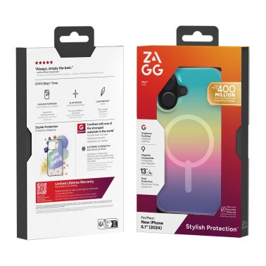 ZAGG | Milan Graphene Snap Case iPhone 16 - Iridescent | 15-13386