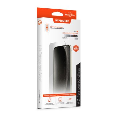 HyperGear | Tempered Glass Screen Protector iPhone 15 Pro w/Installation Applicator Tray | 16091