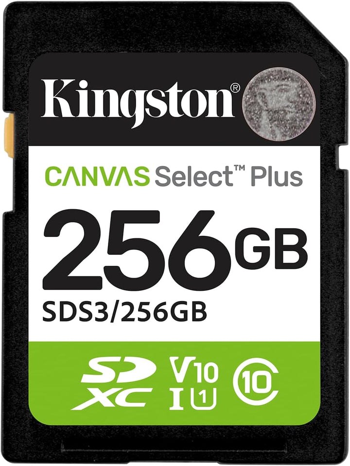 Kingston | Canvas Select Plus 256GB 150MB/S C10 SD Card | SDS3/256GB