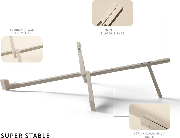 Native Union | Aluminium Foldable Laptop Stand - Sand | FOLD-STAND-SAN-RP