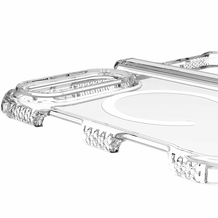 ITSKINS | Hybrid_R Hinge MagSafe Case iPhone Duo - Clear | AP8FHIMCLTRSP