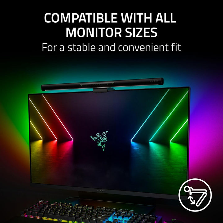 Razer | Aether Monitor RGB LED Light Bar - Black |  840272913215
