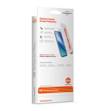 HyperGear | Tempered Glass Screen Protector Samsung Galaxy A57 w/Dust-Free Install Tray | 16611HIT