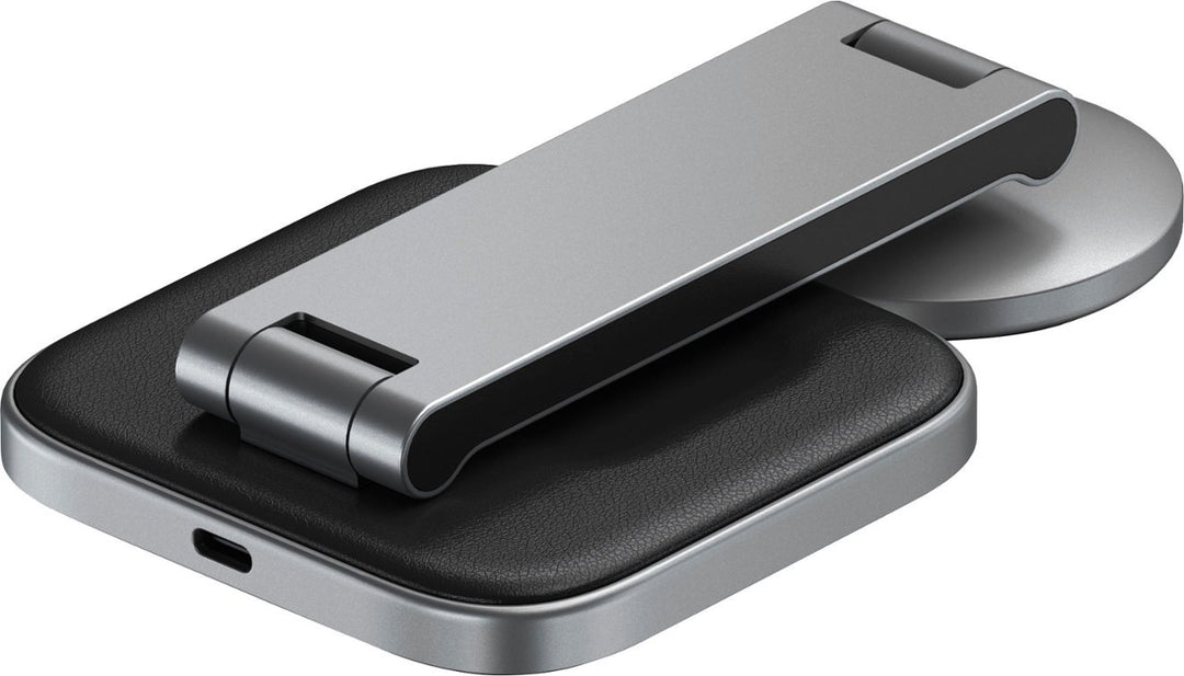 Satechi | 2-In-1 Foldable Qi2 Wireless Charging Stand - Space Grey |  STQ21FM