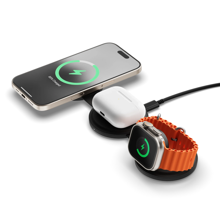 Satechi | OntheGo 3-in-1 Wireless Charger - Black | ST-QTG31K