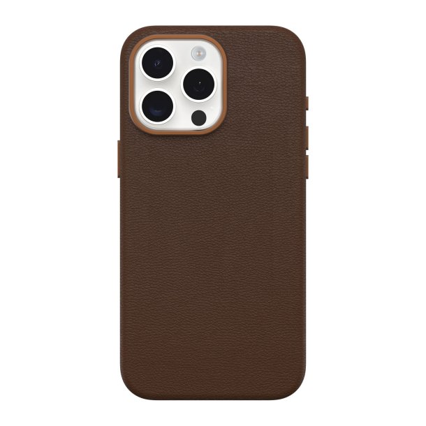 Otterbox | Symmetry Cactus Leather w/MagSafe case iPhone 15 Pro Max - Brown (Rich Adobe) | 15-12628