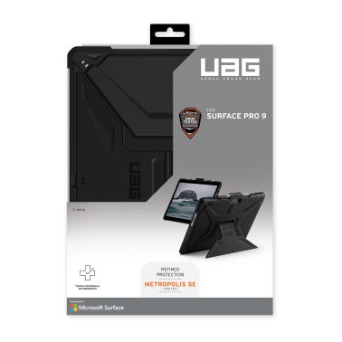 UAG | Metropolis SE Series Case Microsoft Surface Pro 11/ 10 /9  - Black | 15-10732