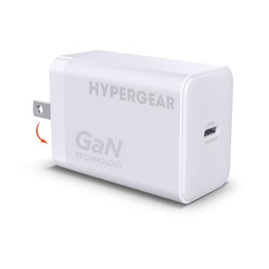 HyperGear | Wall Charger Max USB-C PD 3.2/AVS/DPS GaN 40W/60W - White | 16528HIT