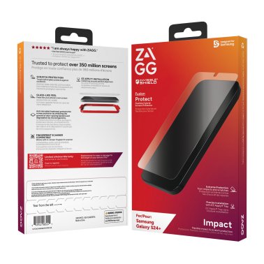 /// ZAGG GEAR4 |InvisibleShield GlassFusion Screen Protector Samsung Galaxy S24+ | 15-12396