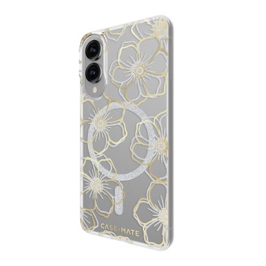 Case-Mate | Floral Gems Case w/Magnets Samsung Galaxy S25 Edge - Gold | CM056856