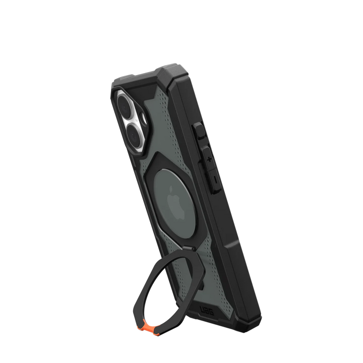 //// UAG | Plasma XTE Kickstand MagSafe Case iPhone 16 - Black/Orange | 15-13189