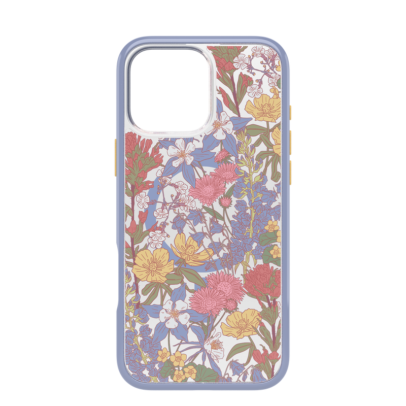 OtterBox | Symmetry w/ MagSafe Series Case iPhone 16 Pro Max - Purple Wildflowers | 77-96420