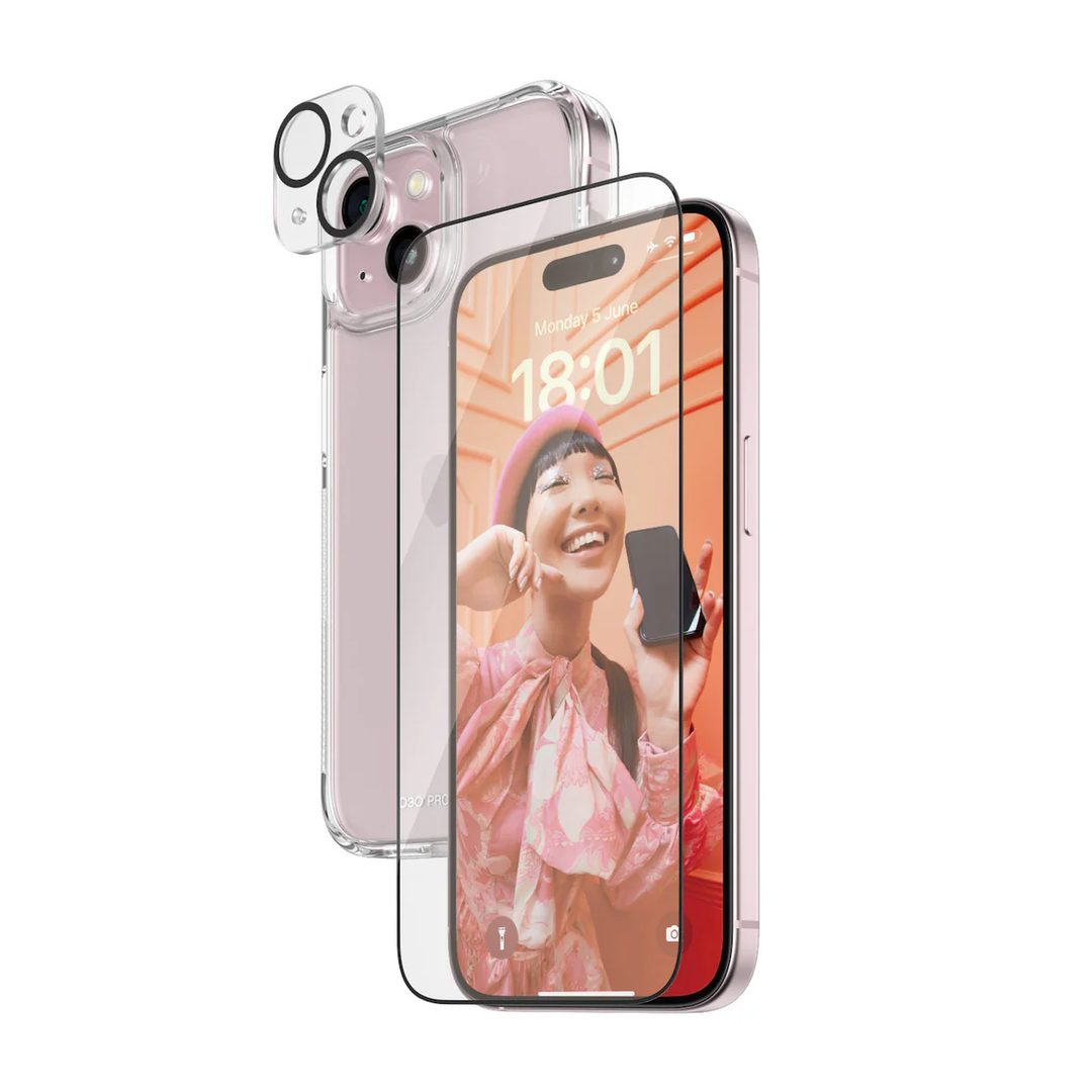 Panzer | 3-in-1 Protection Bundle with D3O for iPhone 15 Pro | B1173+2810