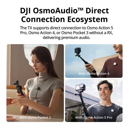 DJI | Mic Mini 2-Person Compact Wireless Microphone System for Camera & Smartphone (2.4 GHz) | CP.RN.00000433.03
