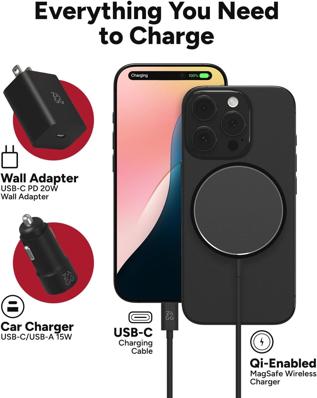 ZAGG | Universal ZAGG Travel Kit - Black/Grey | 103219653