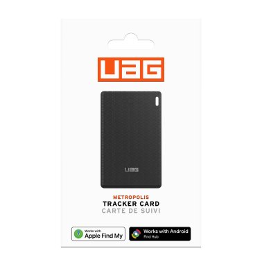 UAG | Metropolis Apple + Android Find Me Tracker Card - Black Hexagon | 964451114040