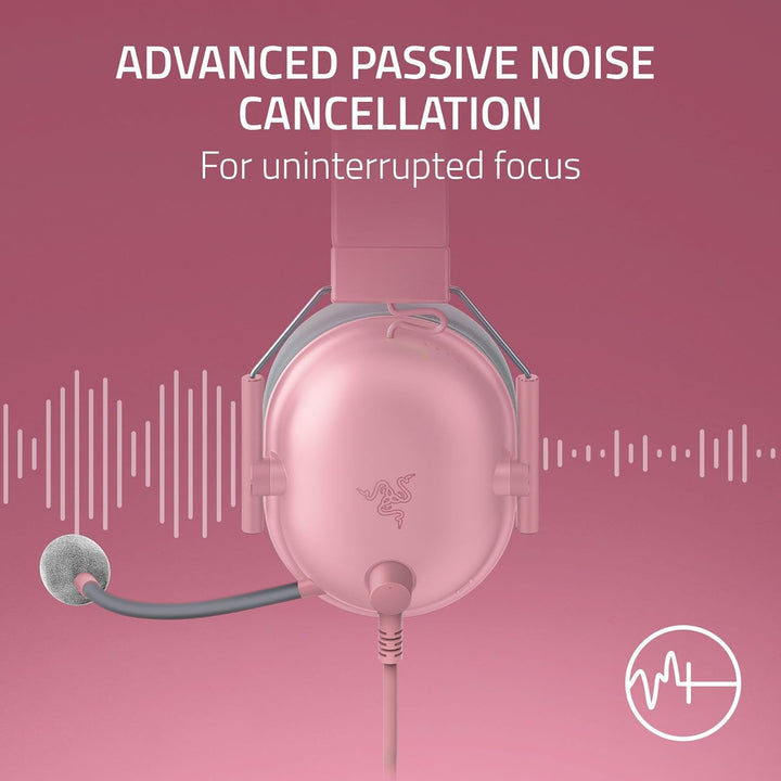Razer | BlackShark V2 X Headset PS5 for PS5, Xbox Series X, PC, Switch via 3.5 mm Jack - Quartz Pink |  RZ04-03241400-R3UA