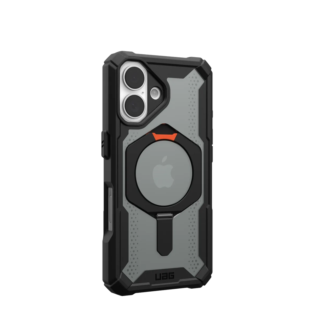 //// UAG | Plasma XTE Kickstand MagSafe Case iPhone 16 - Black/Orange | 15-13189