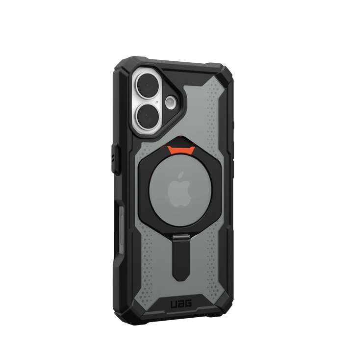 //// UAG | Plasma XTE Kickstand MagSafe Case iPhone 16 - Black/Orange | 15-13189