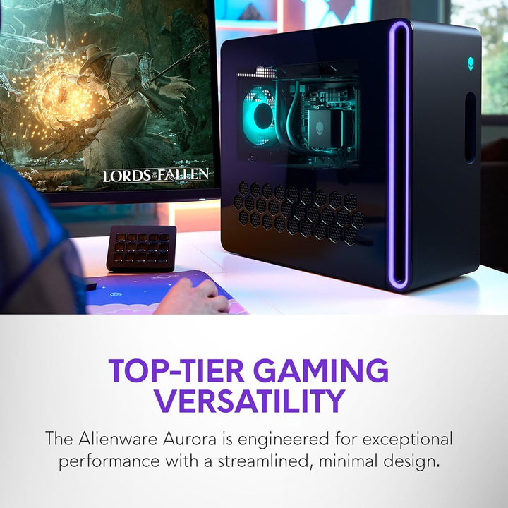 Alienware | Aurora Gaming Desktop Ultra 9 processor 285 32GB DDR5 1TB RTX 5080 16GB GDDR7 1000W Liquid Cooler W11 Home 1YR