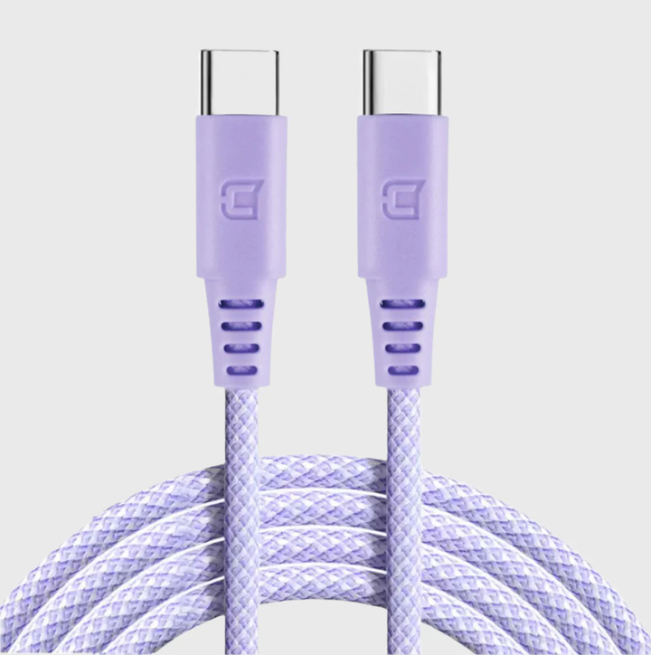 Caseco | Fast Charging Cable USB-C to USB-C Cable 2M/6.6 FT - Purple | C0515-11