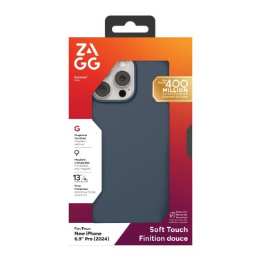 ZAGG | Manhattan Graphene Snap Case iPhone 16 Pro Max - Navy | 15-13451
