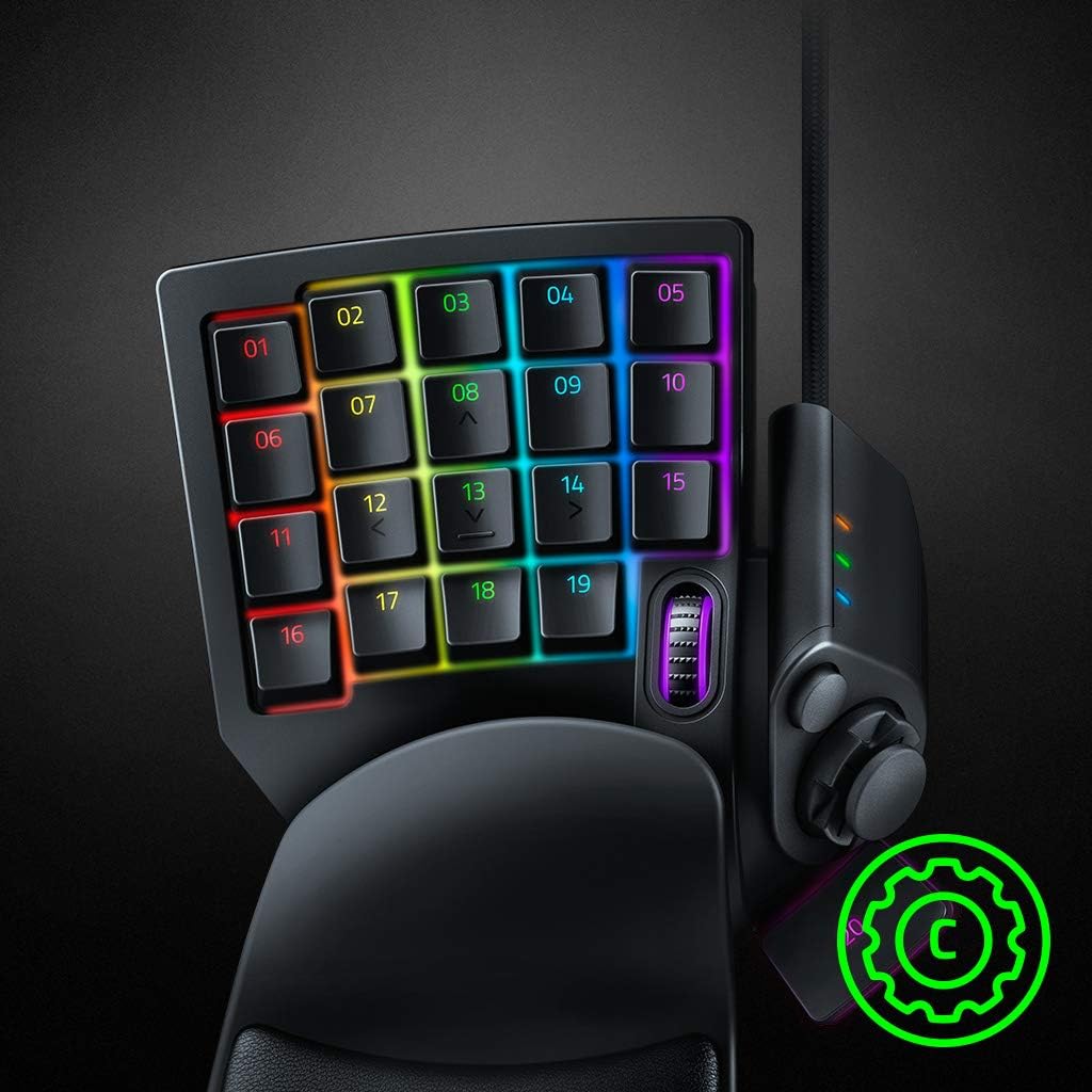 Razer | Tartarus V2 Left-Handed Gaming Keypad 32 Programmable Keys - Black | RZ07-02270100-R3U1