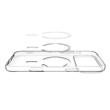 Spigen | iPhone 18 Pro/17 Pro Spigen Crystal Flex MagFit - Clear/White | ACS11925