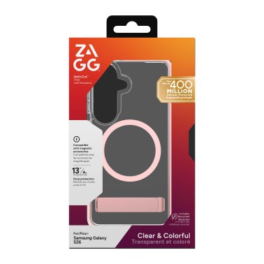 ZAGG | Graphene Santa Cruz Snap Kickstand Case Samsung Galaxy S26 - Pink Sorbet | 0702321250