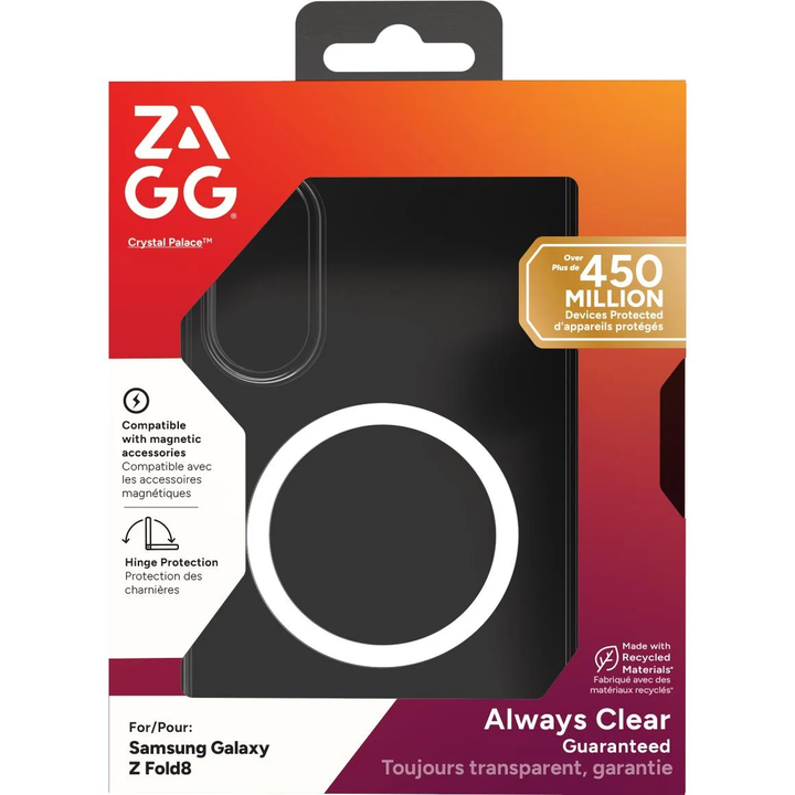 ZAGG | Graphene Crystal Palace Snap Case Samsung Galaxy Z Fold 8 - Clear | 0702322532