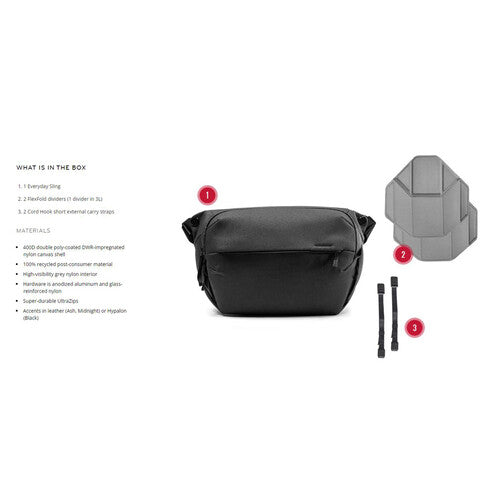 Peak Design | Everyday Sling 6L - Black | BEDS-6-BK-2