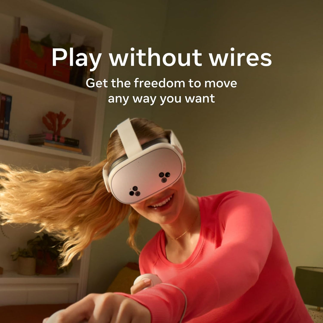 Meta | Quest 3S 128GB VR Headset with 3-Month Trial of Meta Horizon+ - White | SK-1000926-01