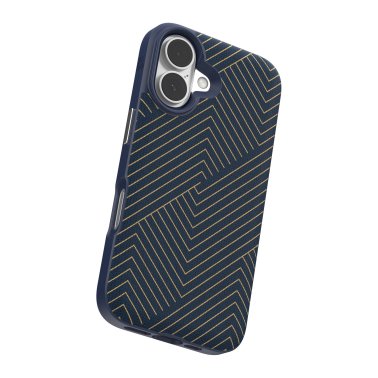ZAGG | London Graphene Snap Case iPhone 16 - Navy Gold | 15-13395