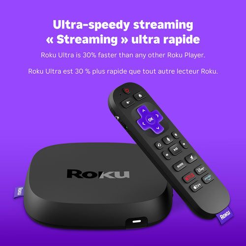 Roku | Ultra 2024 4K HDR Media Streamer with Voice Remote Pro - Black | 4850CA