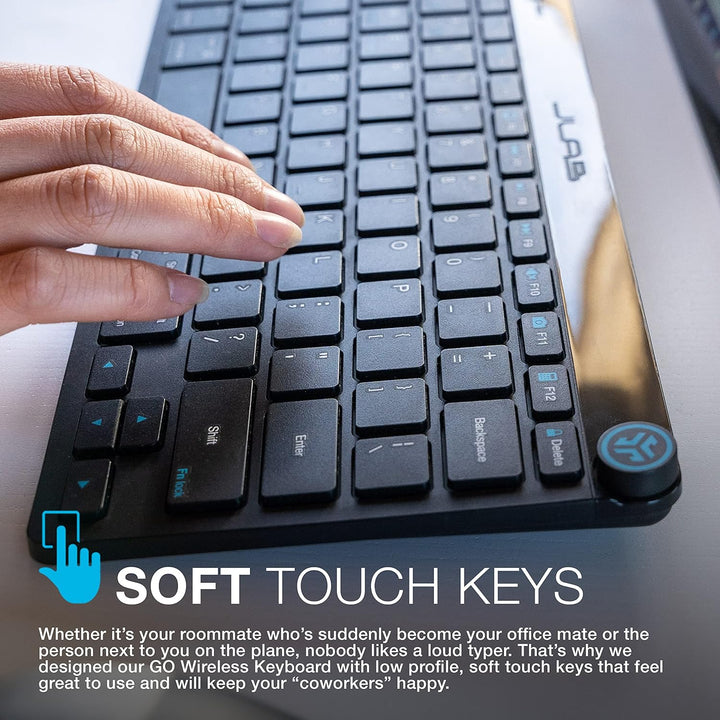 JLAB | GO Wireless Bluetooth Keyboard - Black | IFCKGOKEYBRBLK4