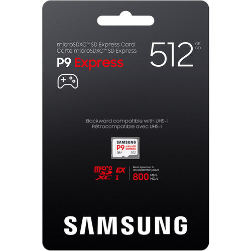 Samsung | P9 Express 512GB 800MB/s MicroSDXC Memory Card | MB-MK512T/AM