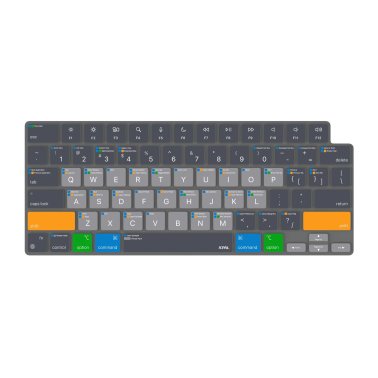 JCPal | VerSkin MacOS Shortcuts Keyboard Protector MacBook Pro 14 (2021), MacBook Pro 16 (2021) | 15-14177