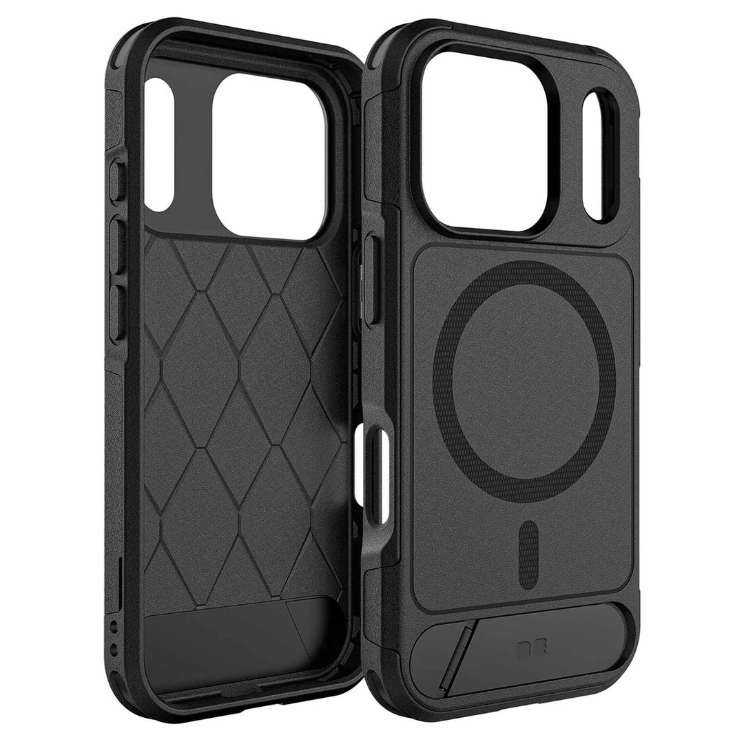 Blu Element | Armour Rugged Ultra MagSafe w/Kickstand Case iPhone 17 Pro - Black | BEARLK175