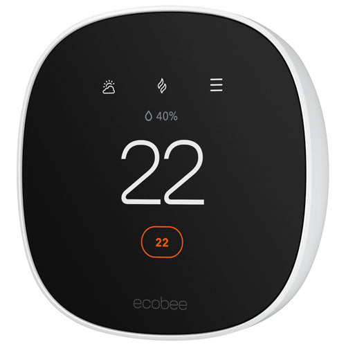 Ecobee | Smart Thermostat Essential Wi-Fi Smart Thermostat - White | EB-STATE7C-01