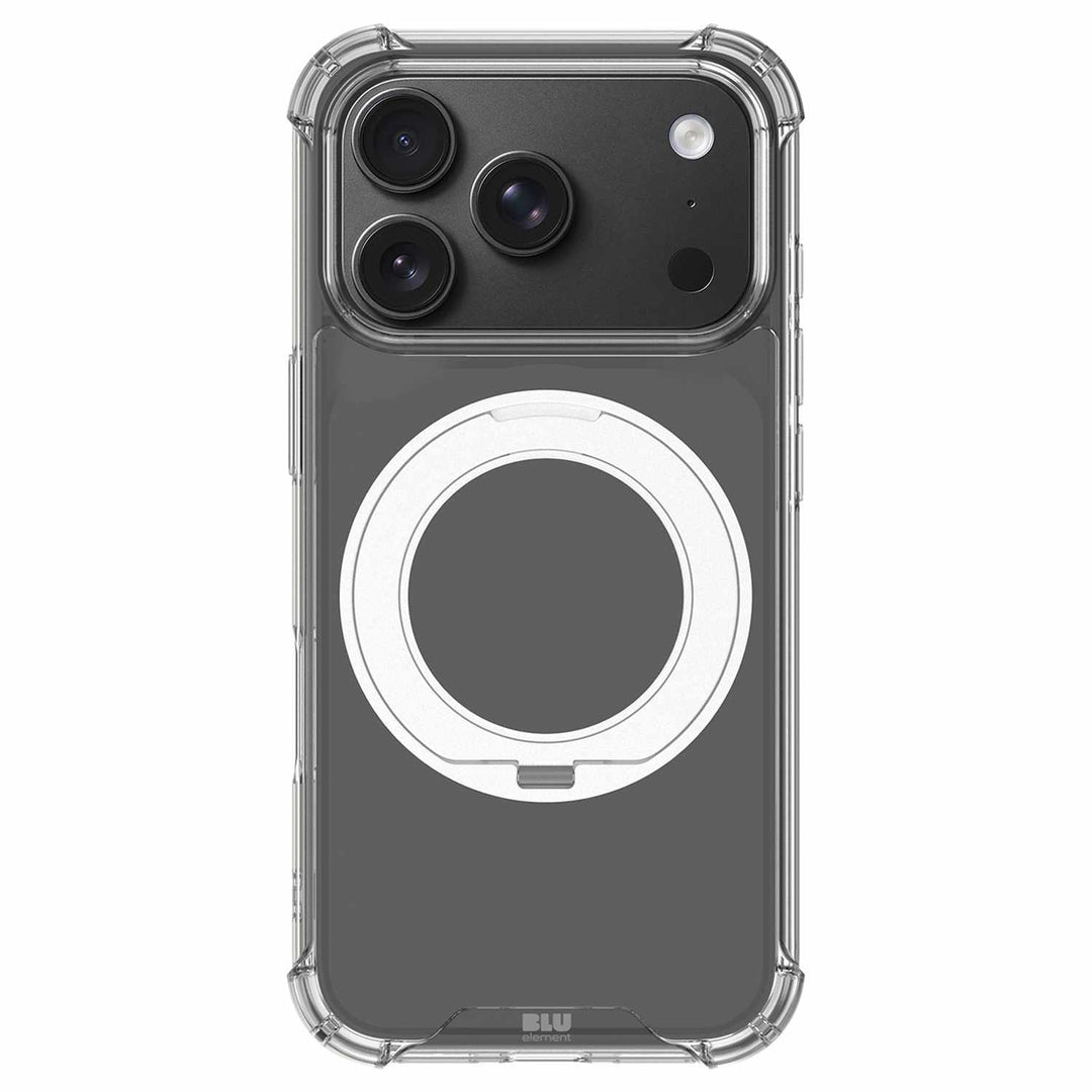 Blu Element | Dropzone Rugged MagSafe iPhone 18 Pro /17 Pro w/360 Degree Rotatable Kickstand Clear