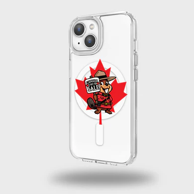 Caseco | Mountie Case Canada Is Not For Sale iPhone 16e / 15/ 14 / 13 - Clear | Z24B1-BA