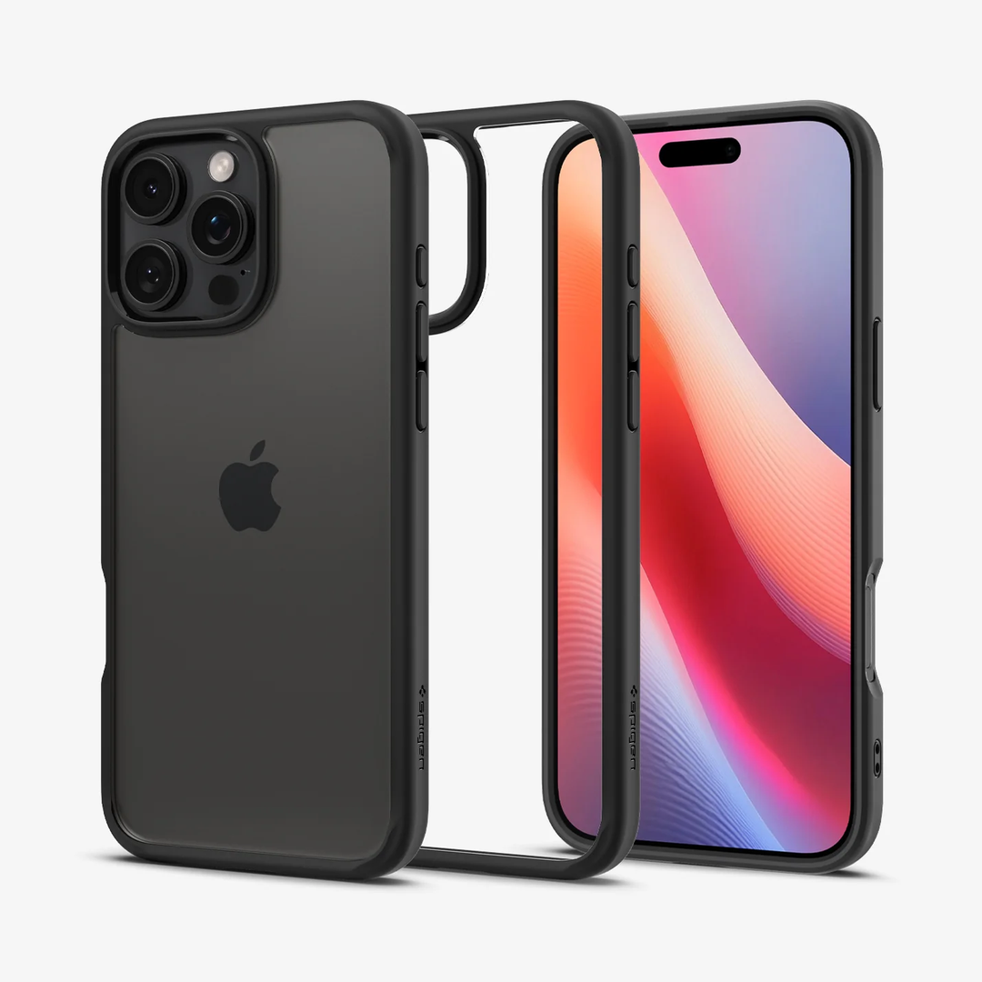 Spigen | Crystal Hybrid Case iPhone 16 Pro Max - Matte Black | 120-8855